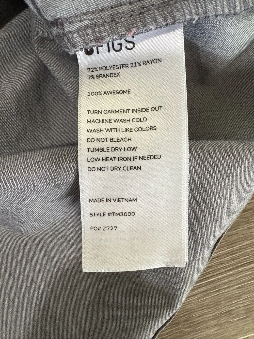 Men's Figs Gray Utility Scrub Pants - Lightweight Work Trousers